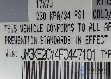 2015 Mazda Cx-5 Touring из США, поврежденный, VIN JM3KE2CY4F0447101